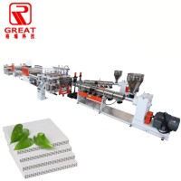 Polypropylene PP hollow plastic template formwork board extrusion machine production line