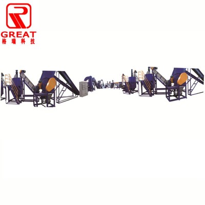 Waste plastic recycling washing machine production line