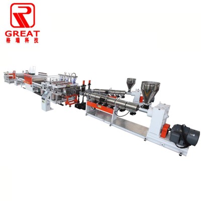 Lower price Construction concrete hollow pp plastic formwork sheet  making machine line