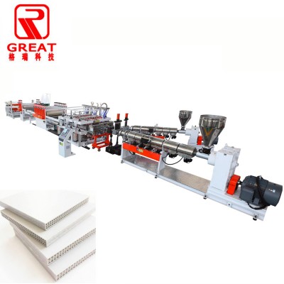 18mm pp hollow sheet construction formwork  board making machine production line